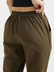 Pantalon de survêtement décontracté en coton imprimé pour femmes grande taille coupe ample avec bouton Logo hiver Streetwear confortable conception maigre - Product Image 2