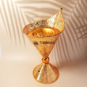 Quemador de metal hecho a mano Tradebyd Bakhoor Mukhbar árabe tradicional para spa y meditación - Product Image 3