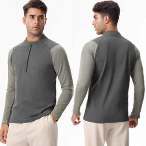 Demi Zip Hommes Chemises Logo Personnalisé Élégant Décontracté Confortable Mode Chemises OEM ODM Fournisseur Direct Usine Commande En Gros - Product Image 2