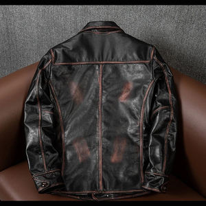 Produits les plus vendus 2025, veste en cuir pour homme à manches longues, veste en cuir de haute qualité pour homme, style pour homme - Product Image 2