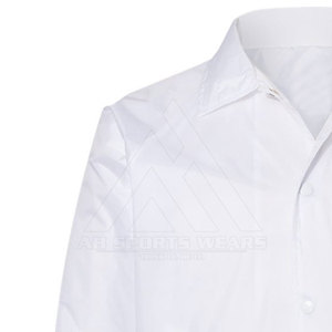 Coupe-vent graphique brodé avec logo personnalisé du fabricant Veste de sport pour hommes en nylon uni boutonné - Product Image 4