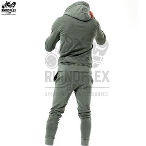 Survêtements pour hommes en polyester/coton de haute qualité, couleur unie, à capuche, style personnalisable, respirant, lavage à l'acide, meilleur prix pour l'hiver - Product Image 2