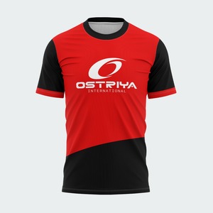 T-shirt décontracté à manches courtes pour homme en polyester/coton de qualité supérieure, col rond, logo imprimé par sublimation sur le devant, respirant et à séchage rapide - Product Image 6