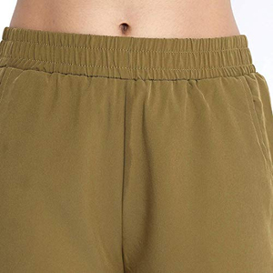 Women's Custom <b>Elastic</b> Waist Sport Shorts 100% Cotton Breathable Medium Wash <b>Lace</b> for Summer Running Fitness & Yoga Plain Design - Product Image 6