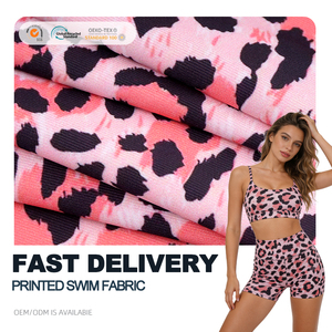 Tela Estampada de Alta Calidad para Trajes de Baño, de Secado Rápido y Elástica en 4 Direcciones, para Ropa de Playa, Venta al Por Mayor - Product Image 1