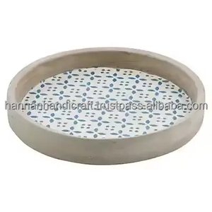 Luxury Handmade Bone Inlay Tray for Serving, Home Decor, <b>Coffee</b> <b>Table</b>, Dining, Gift, Eco-Friendly, Premium Quality - Product Image 2