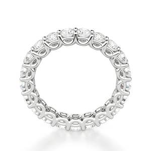 Anillo DE BODA Eternity de diamante de corte redondo para mujer - Product Image 2