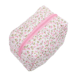 Pochette de maquillage pratique pour le voyage et le rangement Pochette en tissu doux pour les essentiels cosmétiques quotidiens - Product Image 1