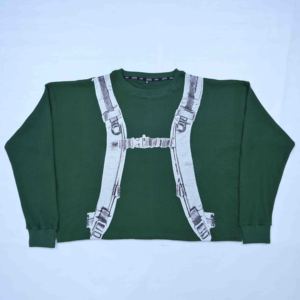 Vêtements pour hommes et femmes de haute qualité, style Y2K, fermeture éclair araignée, manches longues, ample, col rond, imprimé, poche, 100% coton, poignets côtelés - Product Image 3