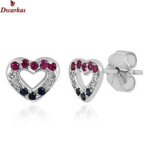 Luxury fine jewelry <b>earrings</b> 925 sterling <b>silver</b> zircon <b>heart</b> <b>stud</b> <b>earring</b> for ladies and girls valentine gift jewelry <b>earrings</b> - Product Image 3