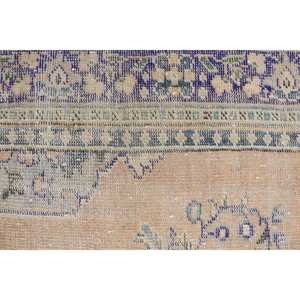 พรมขนาด 2x3.5 ฟุต, พรมวินเทจ, พรมขนสัตว์ลายดอกไม้สีเบจสไตล์ตุรกี - Product Image 5