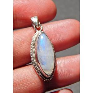 Handmade 925 Sterling Silver Boho Pendant Natural Moonstone <b>Jewelry</b> for Women and Girls <b>Summer</b> Gift - Product Image 1
