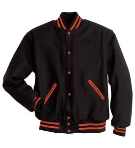Veste de baseball varsity pour homme, nouvelle saison 2026, tissu 100% coton, manches longues en cuir, col côtelé, veste d'hiver pour homme - Product Image 2