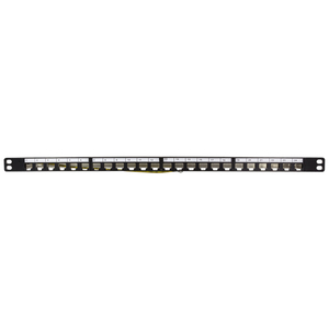 Keystone Patch Panel 24 porte 0,5 HE Patch Field nero - Product Image 1