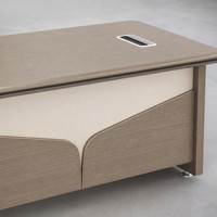 Ensemble de bureau de direction moderne Ekintop, poste de travail pour manager avec armoire de classement latérale, 1,2 m, 1,4 m, mobilier de bureau professionnel