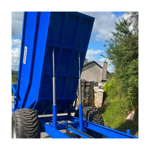 Venta al por mayor de equipos agrícolas, mini remolque volquete de tractor de un solo eje de una tonelada, remolque agrícola tipo europeo a la venta - Product Image 2