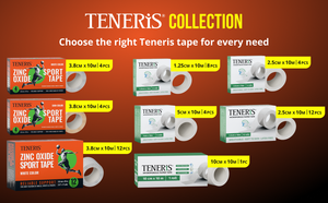 Teneris Zinc Oxide 12 Sport <b>Tape</b> <b>Athletic</b> Wound Dressing Hydrocolloid Healing Breathable Flexible Class I Medical Adhesive - Product Image 6