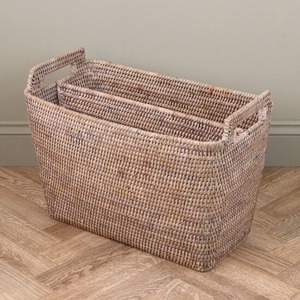 Rattan Wicker <b>Magazine</b> Holder <b>Basket</b> Handmade Storage <b>Baskets</b> Natural Rattan Modern Multifunction Made in Viet Nam - Product Image 2