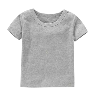 เสื้อยืดผ้าฝ้าย100% โอเวอร์ไซส์สำหรับเด็กเสื้อยืดเด็กผู้ชายพิมพ์ลายปักสำหรับฤดูร้อน - Product Image 2