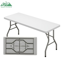 Mesa Plegable de Plástico de Diseño Moderno y Contemporáneo Wayon, Mesa de Banquete para Picnic al Aire Libre para Venta al por Mayor