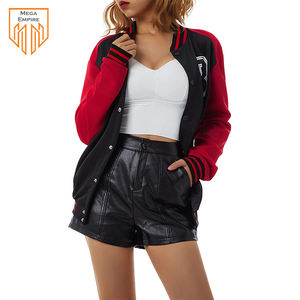 Veste universitaire pour femme personnalisée avec impression Winter Letterman, imperméable, coupe-vent, respirante, en polaire, de haute qualité - Product Image 5