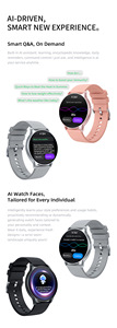 Montre connectée U23 AMOLED à écran rond, étanche IP68, tracker d'activité, écran AMOLED HD de 1,32 pouce, boîtier en alliage pour hommes et femmes - Product Image 6