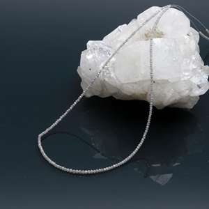 Venta caliente hermoso diamante gris natural áspero forma sin cortar 1,8mm-2,3mm cuentas para la fabricación de joyas collar y pulsera para regalo - Product Image 2