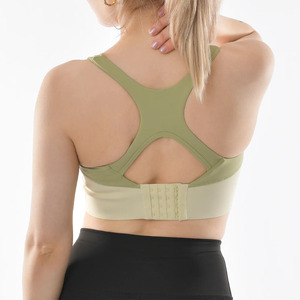 Soutien-gorge de sport à fermeture éclair avant pour femmes XL High Impact Soutien-gorge de yoga et de course Grande taille Gym Wear Fitness Activewear - Product Image 5