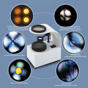 Polariscopio de Sobremesa Boasta con Visor de Luz Fría para Detección de Estrías en Cristales, Observación de Birefringencia e Inspección de Joyas - Product Image 1