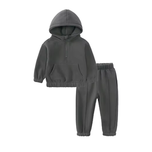 Chándales de algodón ligero para adultos, sudaderas con capucha de felpa francesa, conjunto de pantalón - Product Image 1