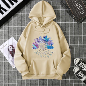 2025 invierno nueva Sudadera con capucha para mujer High Street estilo Unisex bolsillos dobles sudaderas prendas de vestir exteriores ropa de mujer de talla grande - Product Image 6