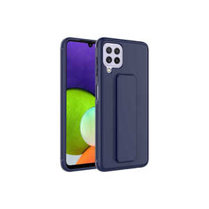 Coque de protection en silicone bleu marine JoieCreatif Qstand pour Samsung Galaxy M32 – Design élégant et protection de téléphone portable stylée - Product Image 1