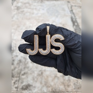 Elegant 925 Sterling Silver Silver Plated Moissanite Pendant CP004 <b>S</b> M VVS2 Brilliant Charm Jewelry Unisex Trendy Party - Product Image 5