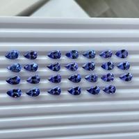 Hochwertiger 9x6mm Birnen-Tansanit-Edelstein Natürlicher loser Tansanit-Stein für hand gefertigten Schmuck Halbe del stein Großhandel Lieferant