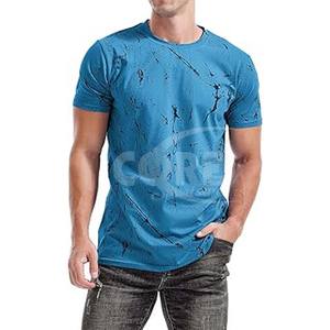 Vente en Gros Logo Personnalisé Streetwear T-Shirt-Printemps Été Regular Fit Fashion Casual Tee Shirts pour Hommes - Product Image 6