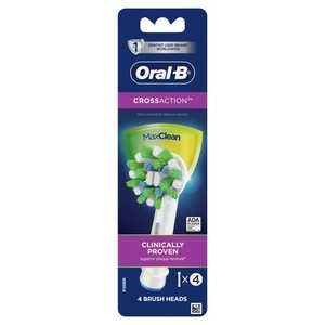Oral-B 01105091 Replacement White <b>Toothbrush</b> <b>Heads</b> - 4 Pieces Cross Action - Product Image 5