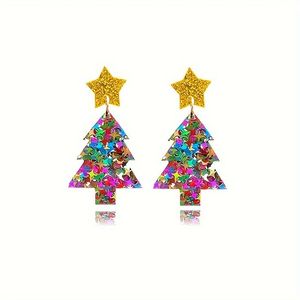 Pendientes colgantes de moda navideña personalizables con estilo hechos a mano con diseños festivos logotipo bordado cuentas de semillas ABALORIOS - Product Image 6