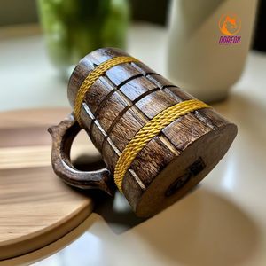 Taza de Café de Madera Natural de Alta Calidad para el Hogar, Campamentos y Uso al Aire Libre Disponible a Precio de Descuento - Product Image 5