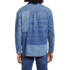 Chemise en jean rétro pour homme, chemise décontractée pour tous les jours, chemise en jean légère pour homme, boutonnée, streetwear, haut - Product Image 3