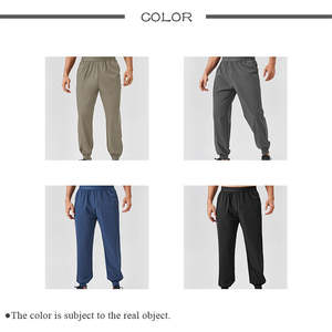 Pantalon de jogging vintage en toile écologique pour homme/femme, taille élastique très extensible, léger, séchage rapide, anti-plis - Product Image 3