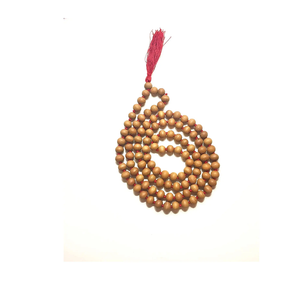 Mala en bois à la mode pour l'hindouisme de guérison spirituelle religieux pour cadeaux collier en bois d'acacia Mala perlé - Product Image 4