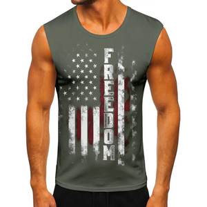 เสื้อกล้ามออกกำลังกายผู้ชาย ผ้าฝ้าย 100% ระบายอากาศได้ดี เป็นมิตรกับสิ่งแวดล้อม - Product Image 2