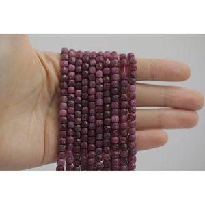 Faceted Crystal Cube <b>Bead</b> Strand for Jewelry Making - Product Image 3