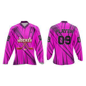 T-shirt de sport à manches longues surdimensionné personnalisé sublimé, vêtements de sport personnalisés, maillot de hockey sur glace pour hommes, maillot de football, streetwear - Product Image 1