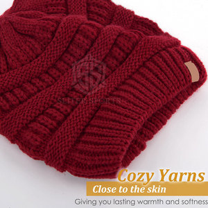 Gorro de Invierno Unisex de Lana y Algodón Suave de Alta Calidad, Bordado a Mano, Estilo Urbano, Transpirable e Impermeable con Logotipo Personalizado - Product Image 2