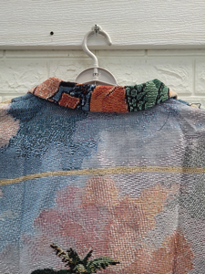 Chaqueta de algodón de estambre suelta Vintage de primavera para hombre Diseño de tapiz transpirable con logotipo personalizado - Product Image 3