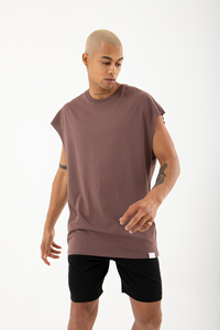 Camiseta Extra Grande sin Mangas con Hombros Caídos 2023, 100% Algodón Teñido en Hilo, Tejido de Punto, Estampado Personalizado, Ropa Urbana Informal para Hombre - Product Image 5