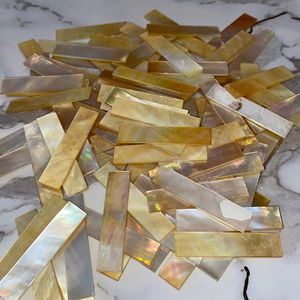 Vietnamese Factory Eco-Friendly Natural White Mother Pearl Shell Slab for Home Wedding Rectangle DIY Crafts 13x18mm 25x35mm Size - Product Image 1