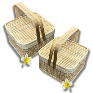 PRODUCTO DE VENTA CALIENTE, cesta de regalo de lujo asequible, bambú de Vietnam para opciones de regalo elegantes y elegantes - Product Image 1