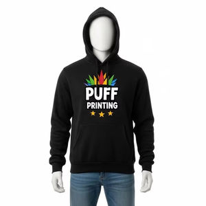 Sweat à capuche avec impression en relief, tissu doux et chaud, durable, style streetwear décontracté, confortable, sweat à capuche pour tous les jours, vêtements de mode - Product Image 1